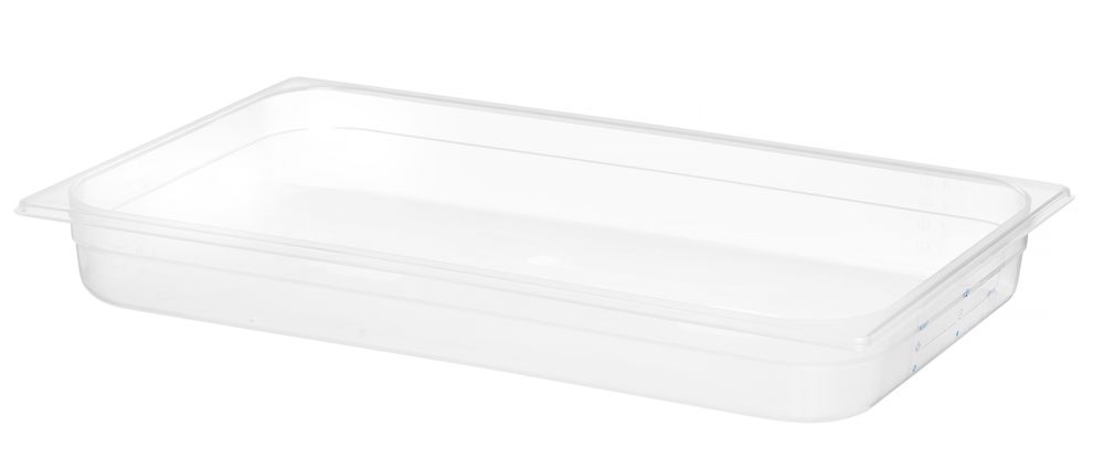 Recipiente Gastronorm 1/1, GN 1/1, 9L, Transparente, 530x325x(H)65mm