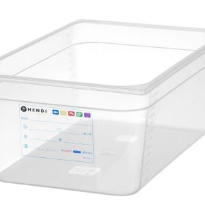 Recipiente Gastronorm 1/1, GN 1/1, 28L, Transparente, 530x325x(H)200mm