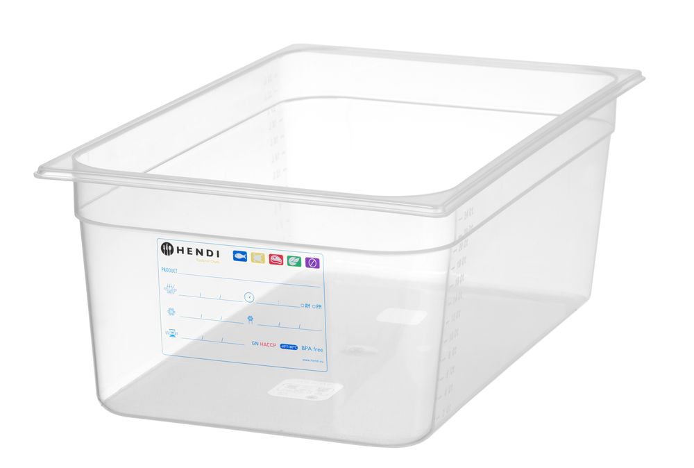 Recipiente Gastronorm 1/1, GN 1/1, 12L, Transparente, 530x325x(H)100mm - Image 2