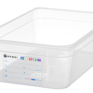 Recipiente Gastronorm 1/1, GN 1/1, 21L, Transparente, 530x325x(H)150mm