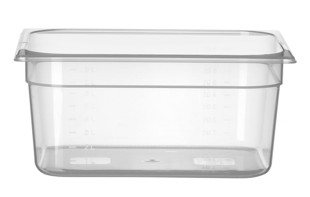 Recipiente Gastronorm 1/2, Profi Line, GN 1/2, 8L, Transparente, 325x265x(H)150mm