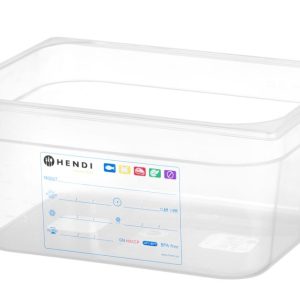 Recipiente Gastronorm 1/2, GN 1/2, 9,5L, Transparente, 325x265x(H)150mm
