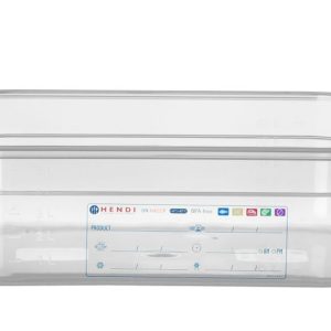 Recipiente Gastronorm 1/2, GN 1/2, 6,5L, Transparente, 325x265x(H)100mm