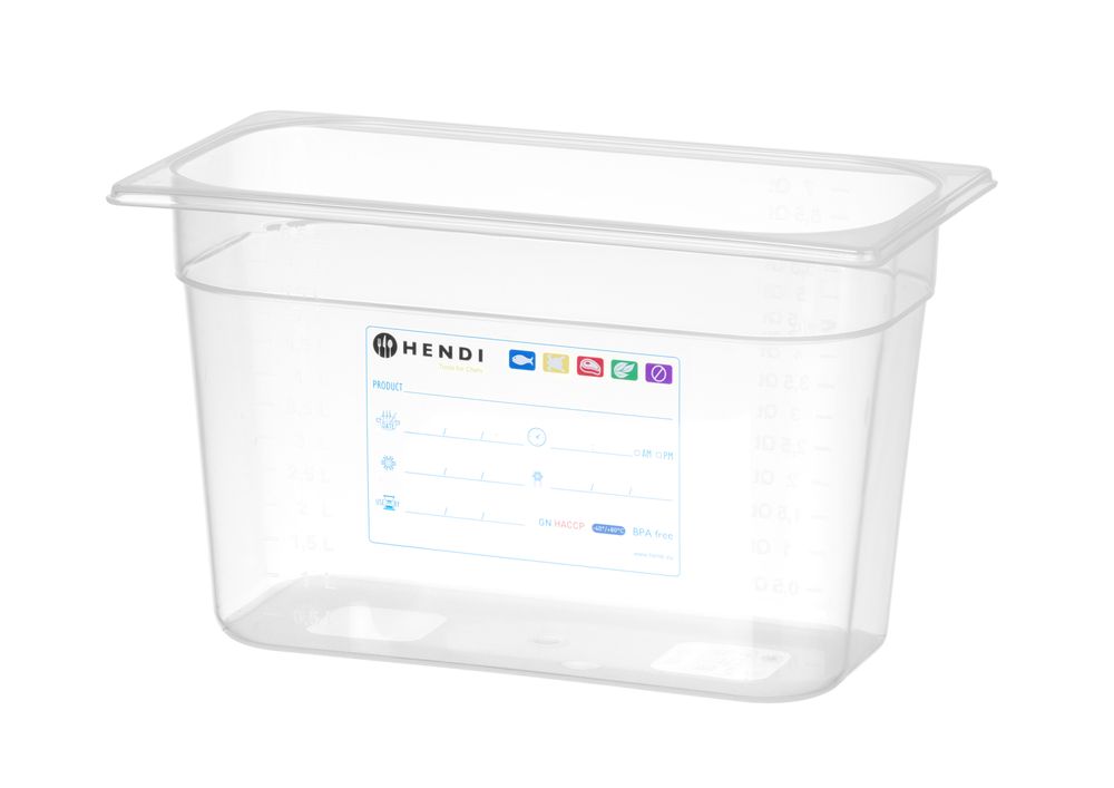 Recipiente Gastronorm 1/3, GN 1/3, 2,5L, Transparente, 325x176x(H)65mm - Image 4