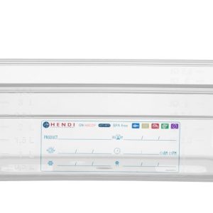 Recipiente Gastronorm 1/3, GN 1/3, 4L, Transparente, 325x176x(H)100mm