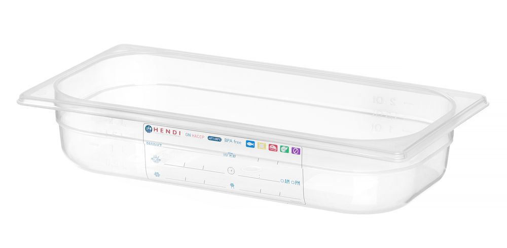 Recipiente Gastronorm 1/3, GN 1/3, 2,5L, Transparente, 325x176x(H)65mm - Image 2