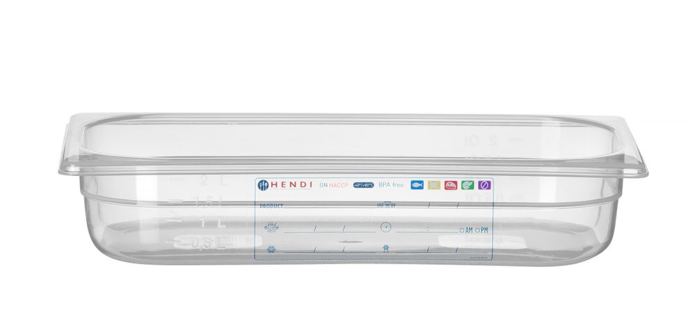 Recipiente Gastronorm 1/3, GN 1/3, 2,5L, Transparente, 325x176x(H)65mm