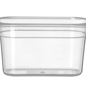 Recipiente Gastronorm 1/4, Profi Line, GN 1/4, 3,5L, Transparente, 265x162x(H)150mm