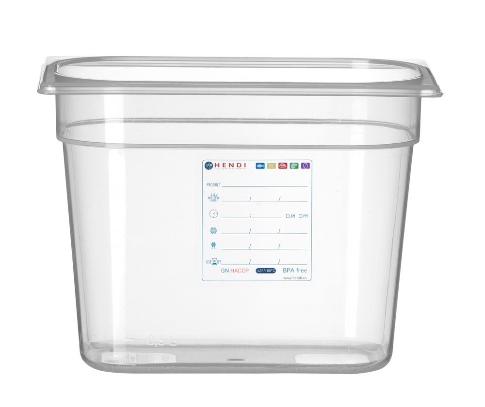 Recipiente Gastronorm 1/4, GN 1/4, 1,8L, Transparente, 265x162x(H)65mm - Image 3
