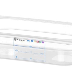 Recipiente Gastronorm 1/4, GN 1/4, 1,8L, Transparente, 265x162x(H)65mm