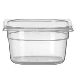 Recipiente Gastronorm 1/6, Profi Line, GN 1/6, 1,5L, Transparente, 176x162x(H)100mm