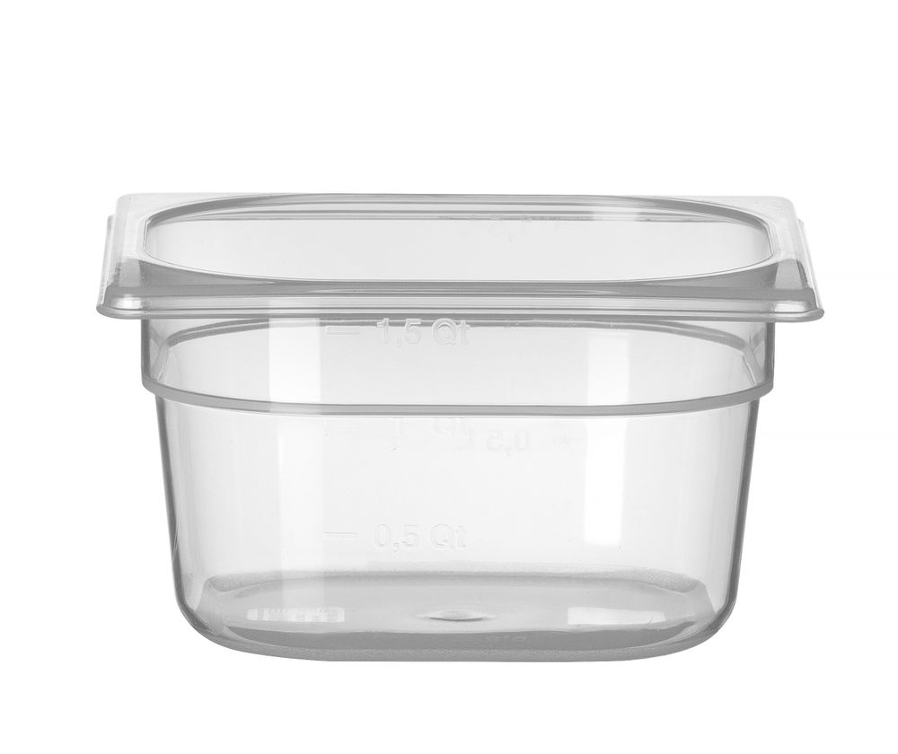 Recipiente Gastronorm 1/6, Profi Line, GN 1/6, 1,5L, Transparente, 176x162x(H)100mm