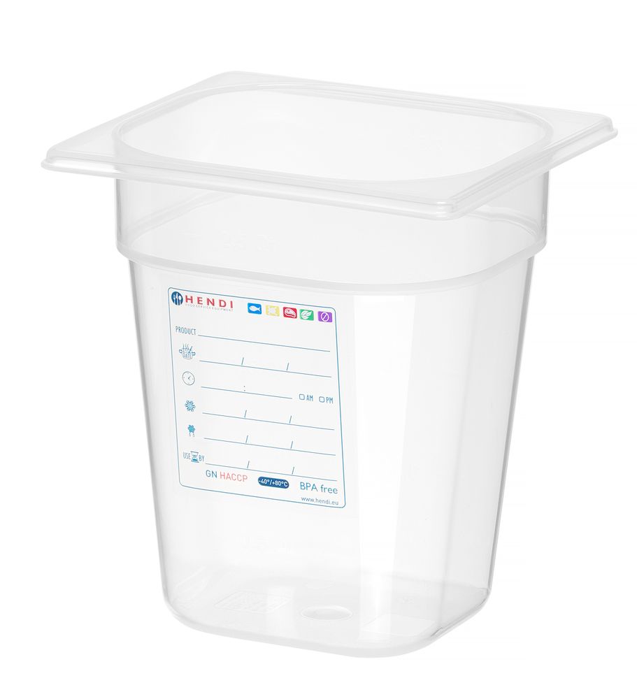 Recipiente Gastronorm 1/6, GN 1/6, 2,4L, Transparente, 176x162x(H)150mm - Image 2