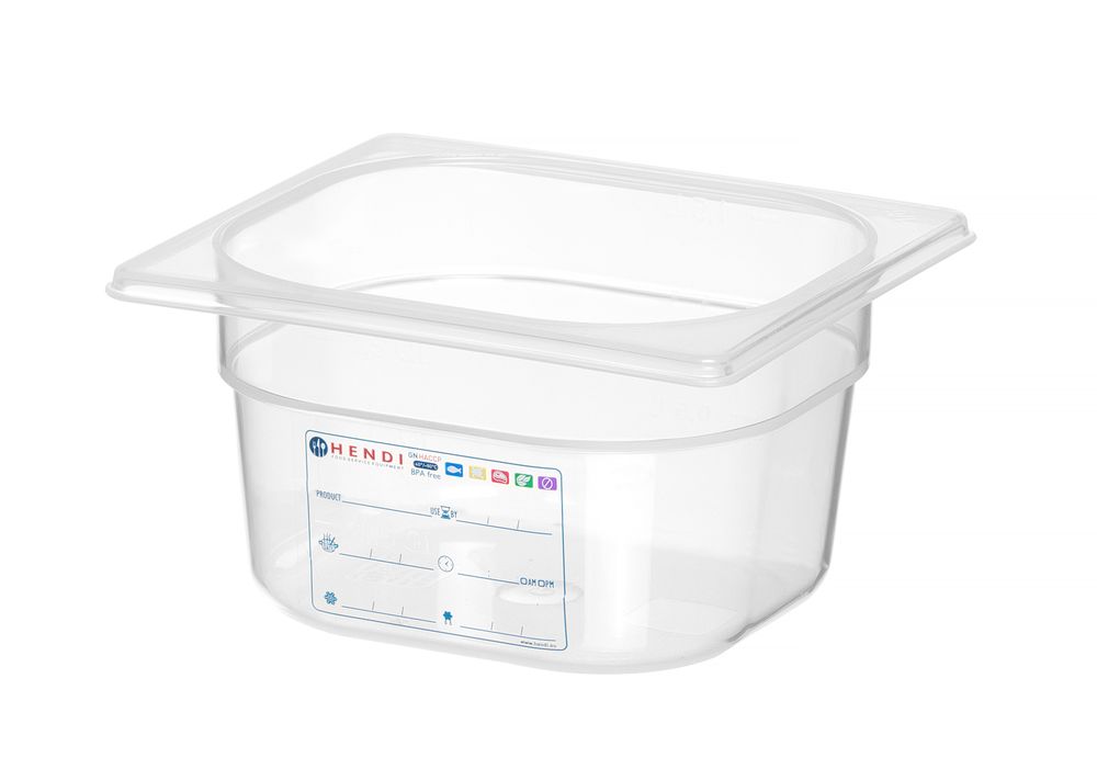 Recipiente Gastronorm 1/6, GN 1/6, 1,6L, Transparente, 176x162x(H)100mm - Image 2