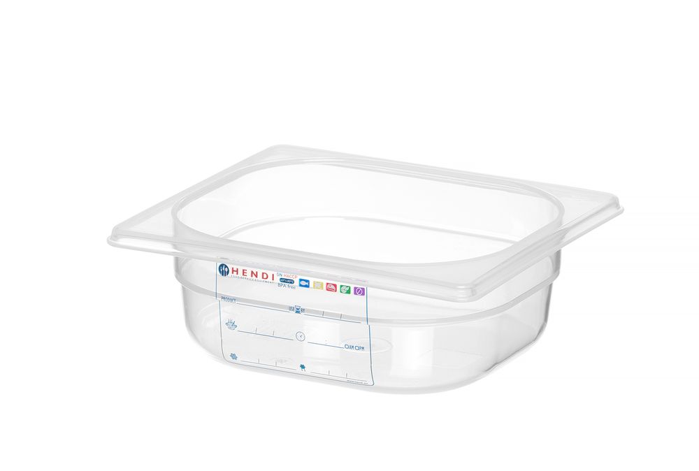 Recipiente Gastronorm 1/6, GN 1/6, 1L, Transparente, 176x162x(H)65mm - Image 2