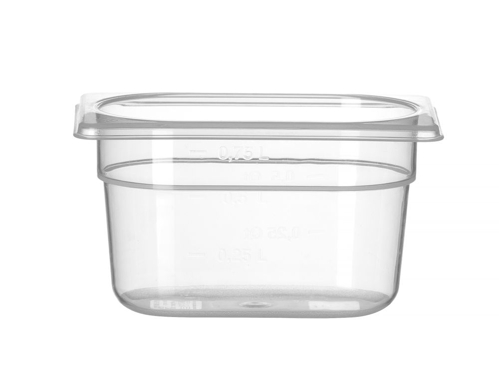 Recipiente Gastronorm 1/9, Profi Line, 1,0, GN 1/9, 0,75L, Transparente, 176x108x(H)100mm