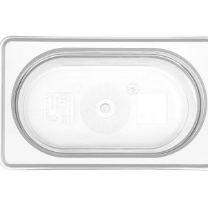 Recipiente Gastronorm 1/9, GN 1/9, 0,9L, Transparente, 176x108x(H)100mm