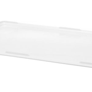 Tampa para caixa de massa de piza GN 1/1, GN 1/1, Branco, 530x325x(H)20mm
