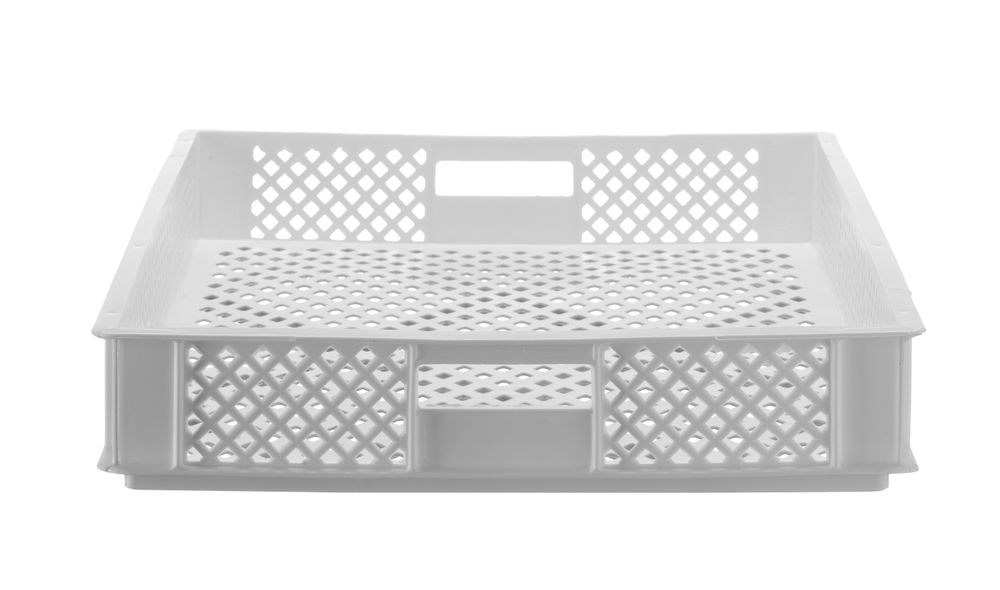Caixa para secar massa fresca, Branco, 600x400x(H)70mm, Retangular