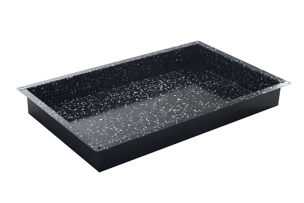 Tabuleiro de assar CONVECTOMAT CLASSIC GN 2/1, GN 2/1, Preto, 530x650x(H)20mm, Retangular