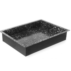Tabuleiro CONVECTOMAT CLÁSSICO GN 2/3, GN 2/3, Preto, 354x325x(H)60mm, Retangular