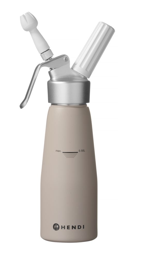 Sifão para natas, 0,5L, Taupe, ⌀80x(H)260mm