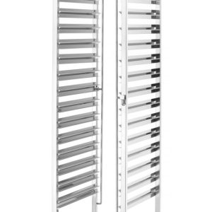 Carrinho para tabuleiros, Kitchen Line, GN 1/1, Prateado, 380x550x(H)1705mm