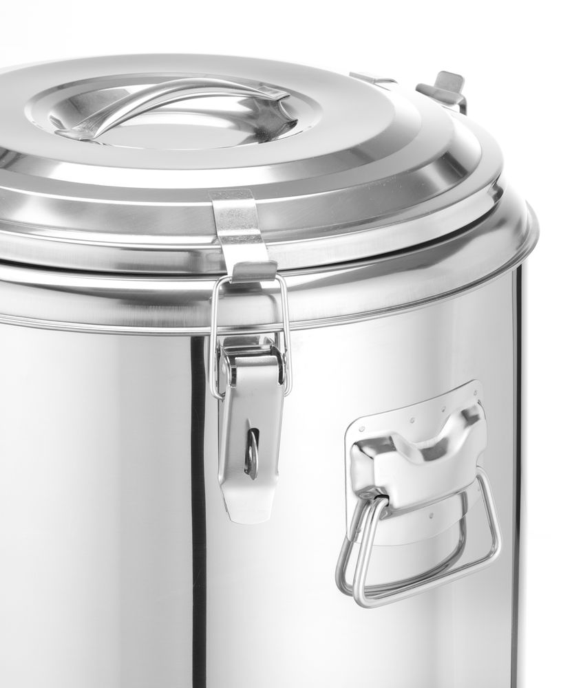 Recipiente térmico portátil, Kitchen Line, 36L, Prateado, ⌀400x(H)500mm - Image 4