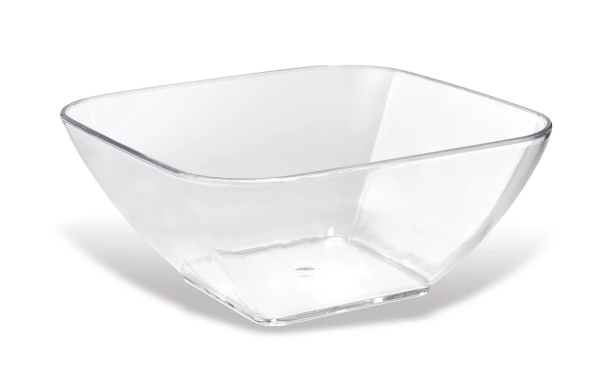 Ensaladera Acril Cuadr 28,5 cm