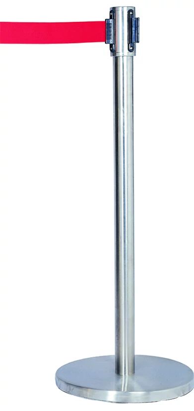 Poste C/Cinta Azul Inox