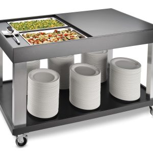 Tampa Preta GN 1/1 Carro Buffet