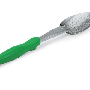 Colher Servicio Aço Inoxidável Perfurada Verde 35 cm