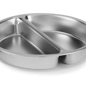Tabuleiro Redonda Inox 2 Compart