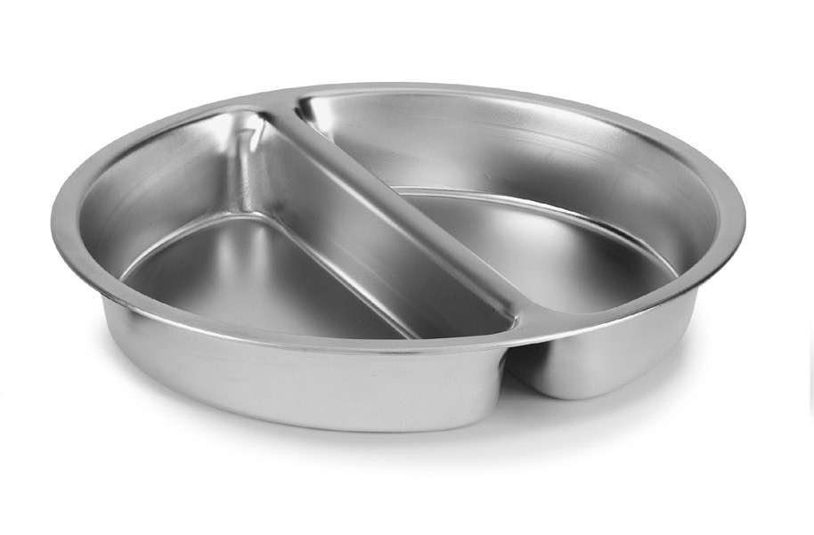 Tabuleiro Redonda Inox 2 Compart
