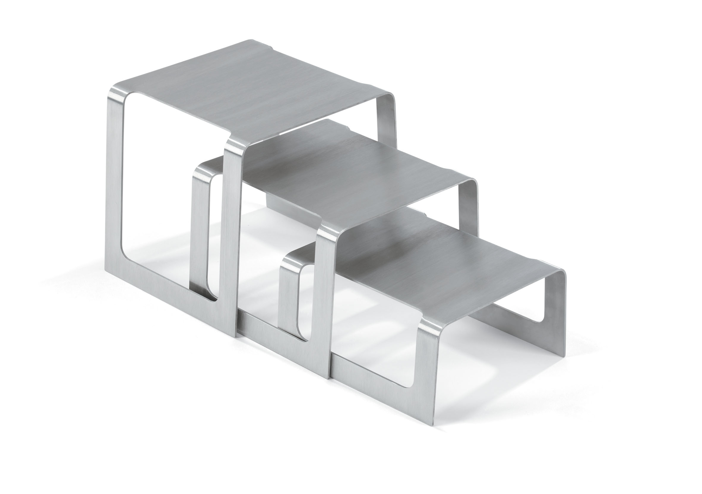 Conjunto 3 Expositores Inox