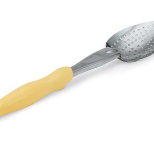 Colher Servicio Aço Inoxidável Perfurada Amarela 35 cm