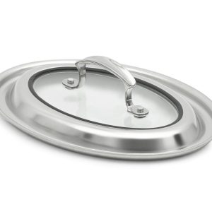 "Glass Cover For 10"" Oval"
